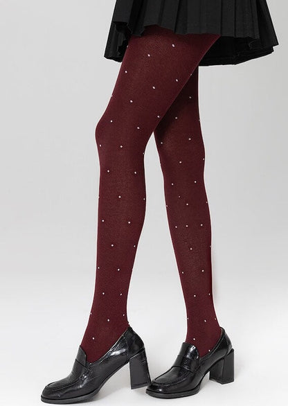 Polka dot autumn tights