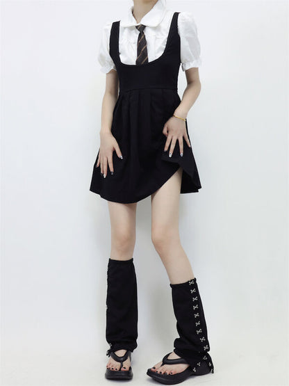 Punk buckles leg warmers