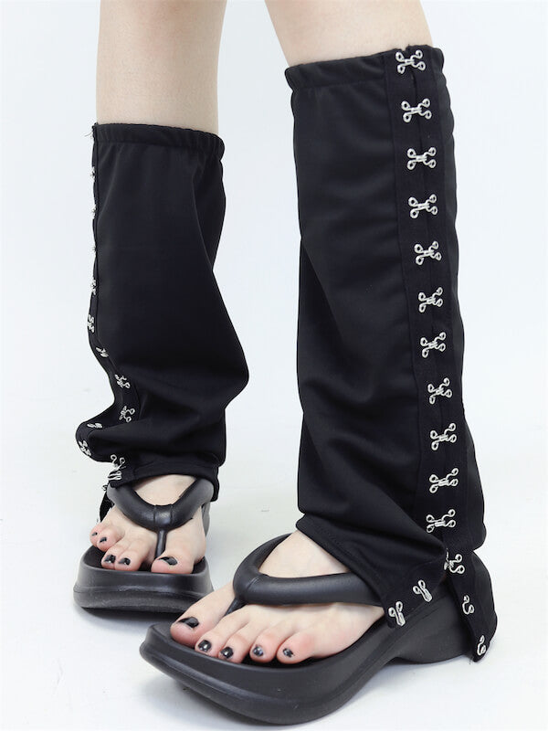 Punk buckles leg warmers