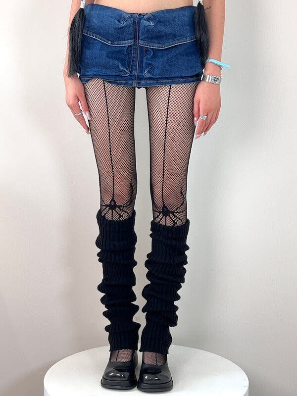 Retro thigh high jk leg warmers