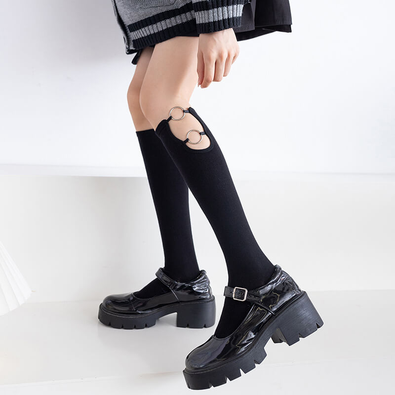Rings hollow-out stockings