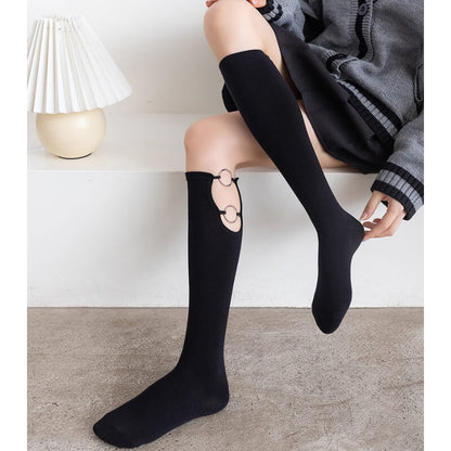 Rings hollow-out stockings