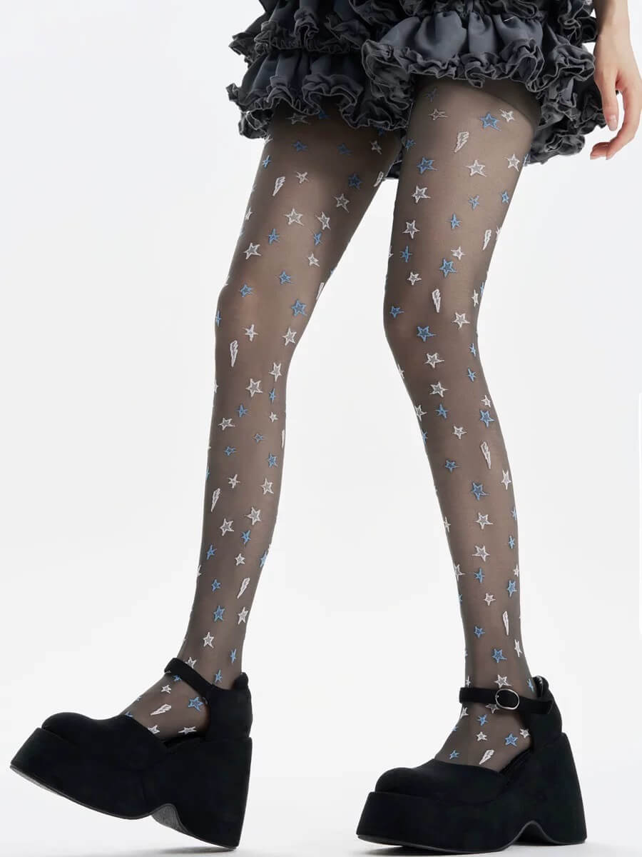 Romantic stars tights