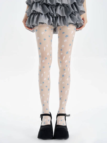 Romantic stars tights