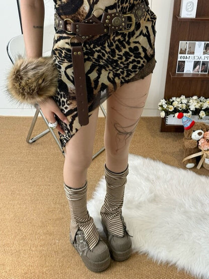 Shibuya bow tattoo leggings tights