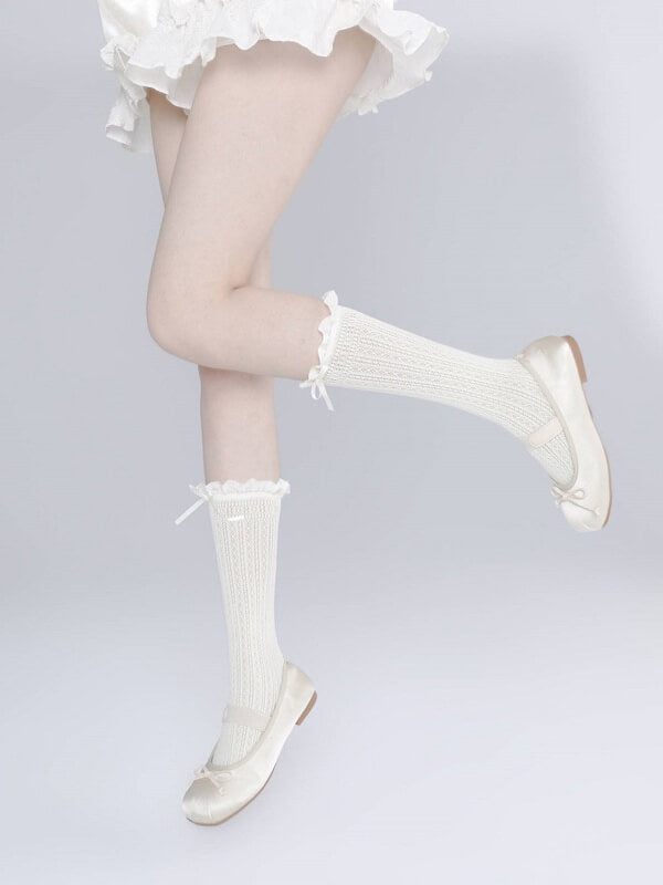 Soft doll core lace stockings