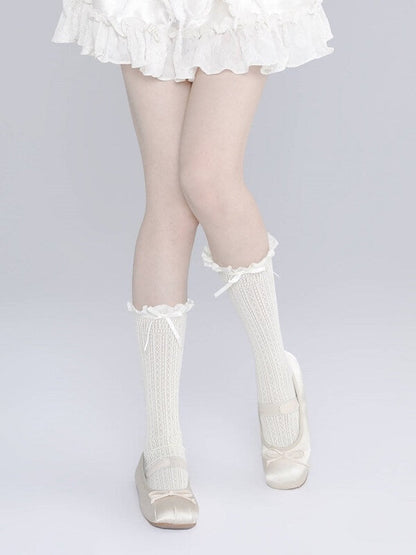 Soft doll core lace stockings
