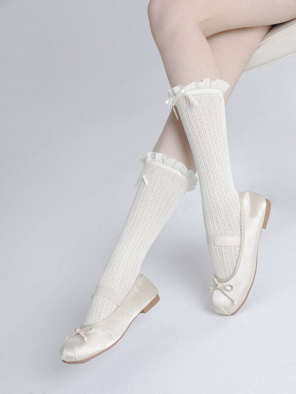 Soft doll core lace stockings