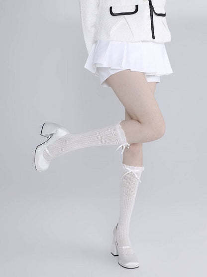 Soft doll core lace stockings