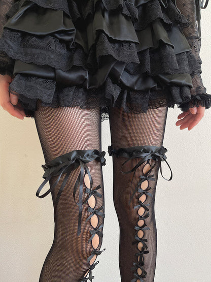 Sugar chic cut-out bow lace Tights