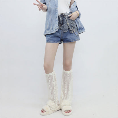 Summer lace leg warmers