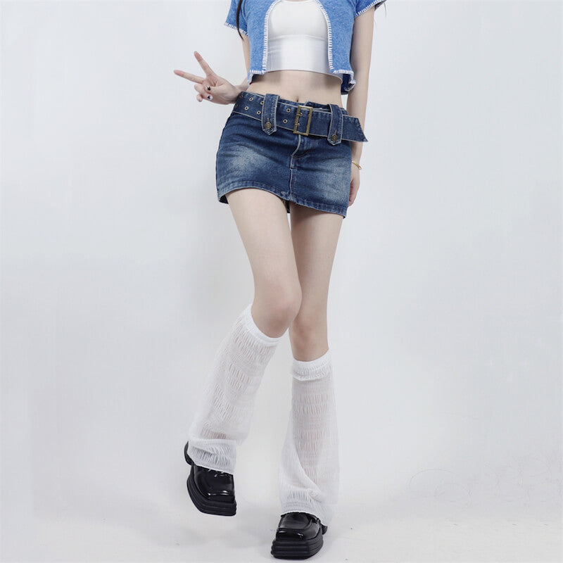 Summer y2k lolita thin leg warmer