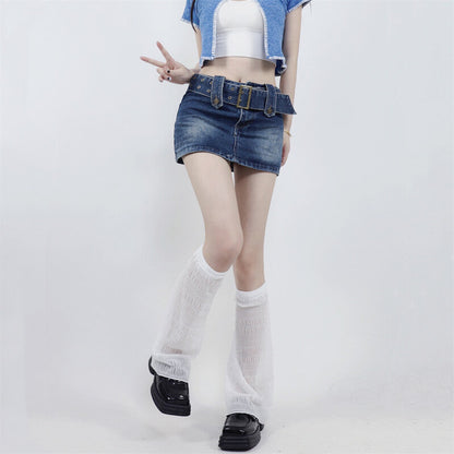 Summer y2k lolita thin leg warmer