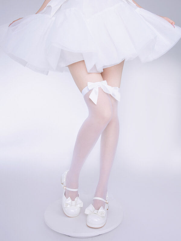 Sweet bow lolita stockings