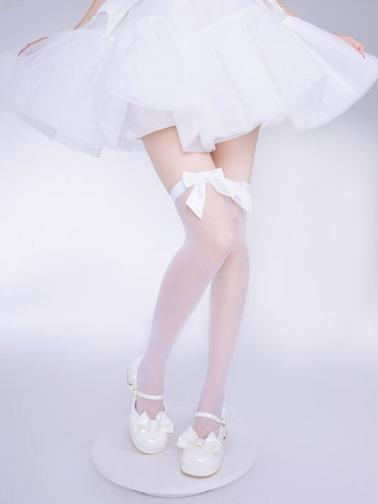 Sweet bow lolita stockings