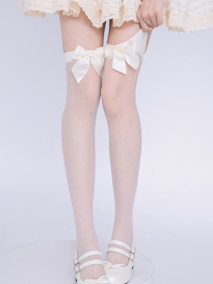 Sweet bow lolita stockings