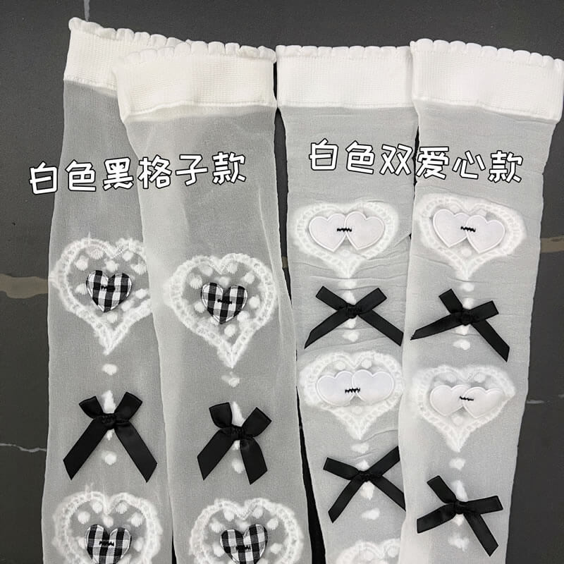 Sweet lolita hearts stockings