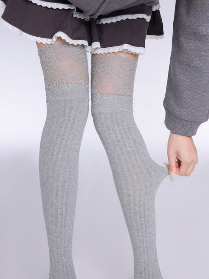 Lace angel lolita aesthetic stockings