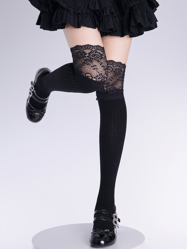 Lace angel lolita aesthetic stockings