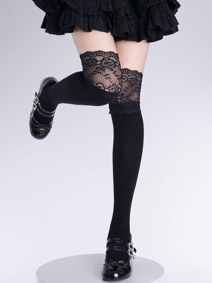 Lace angel lolita aesthetic stockings
