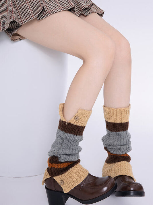 Vintage academia color leg warmers