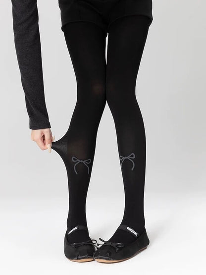 Vintage gray autumn tights