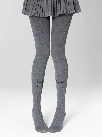Vintage gray autumn tights