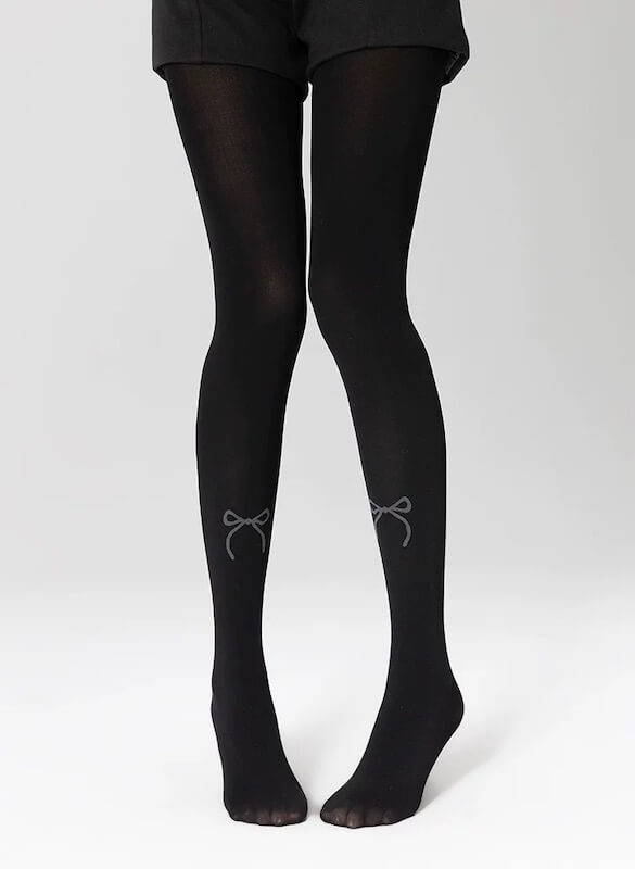 Vintage gray autumn tights