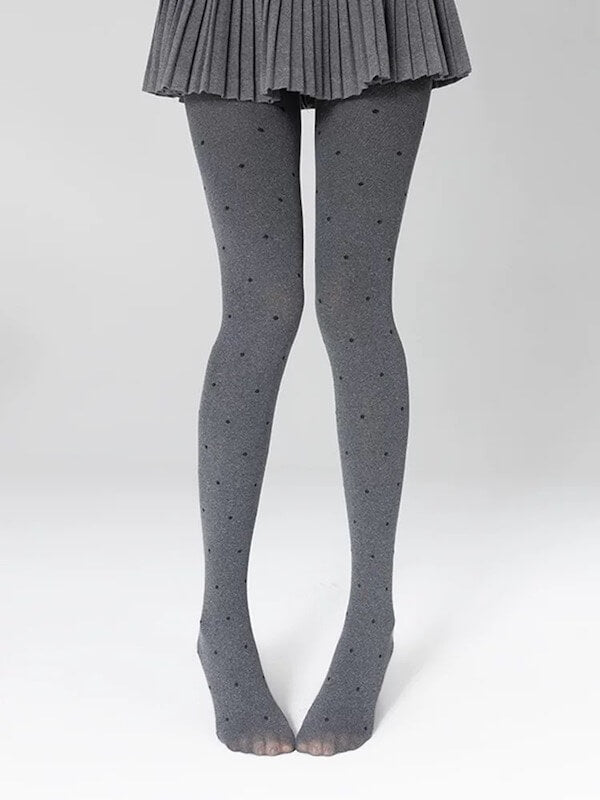 Vintage gray autumn tights