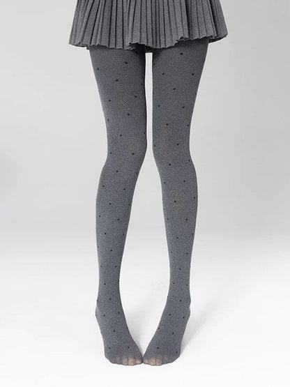 Vintage gray autumn tights