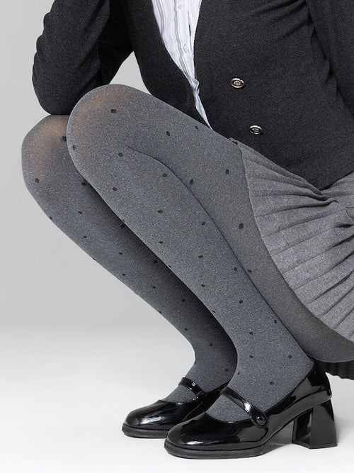 Vintage gray autumn tights