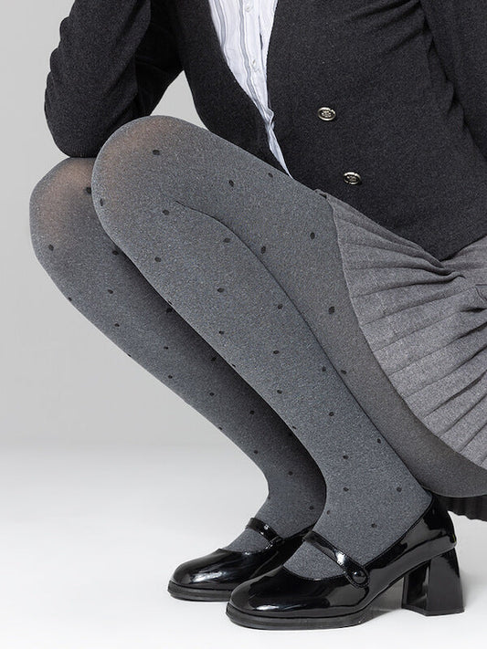 Vintage gray autumn tights