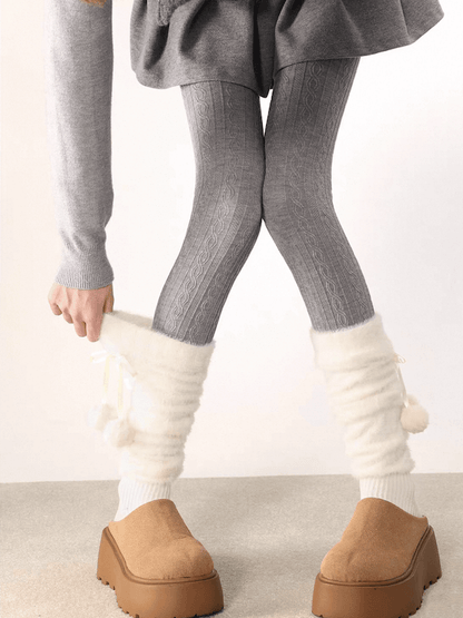 Vintage twist layering tights
