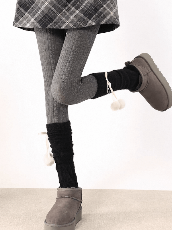 Vintage twist layering tights