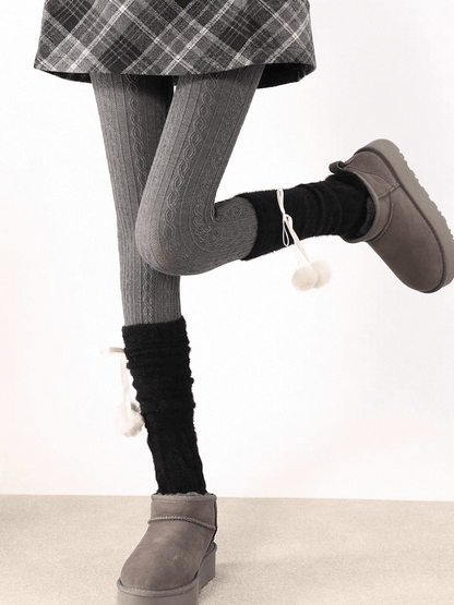 Vintage twist layering tights