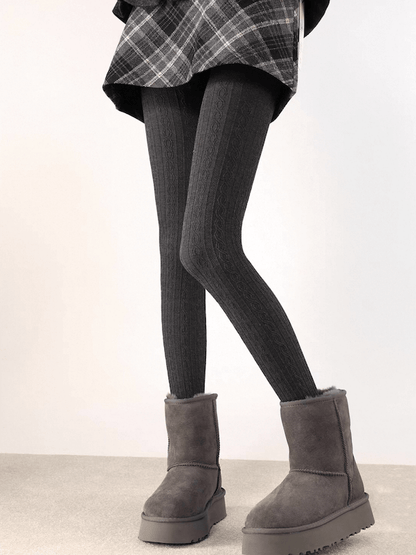Vintage twist layering tights