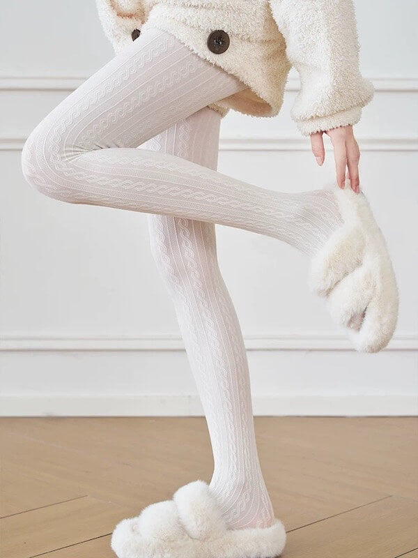 Vintage twist layering tights