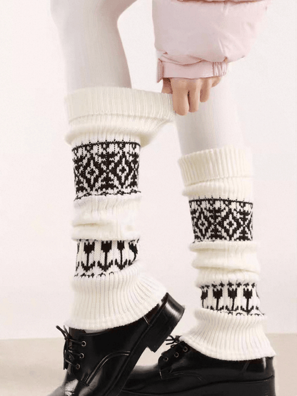 Winter aesthetic Soft Knit Leg warmers