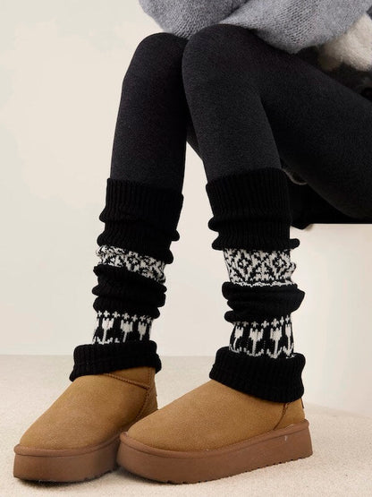 Winter aesthetic Soft Knit Leg warmers