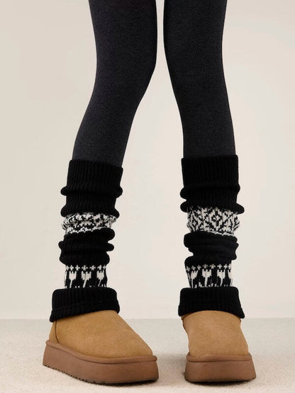 Winter aesthetic Soft Knit Leg warmers