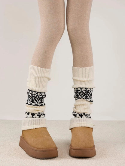 Winter aesthetic Soft Knit Leg warmers