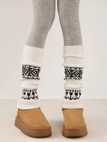 Winter aesthetic Soft Knit Leg warmers
