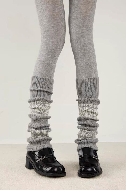 Winter aesthetic Soft Knit Leg warmers