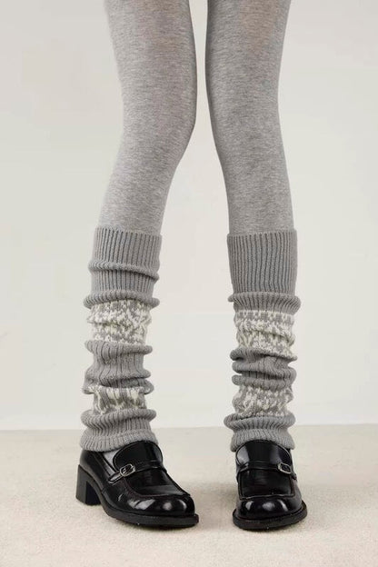 Winter aesthetic Soft Knit Leg warmers