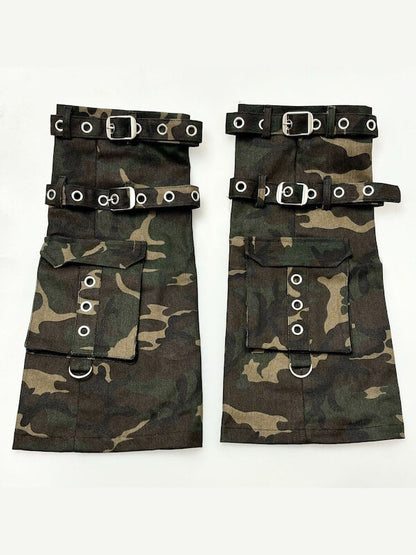 Y2K Camo Strap Leg Warmer