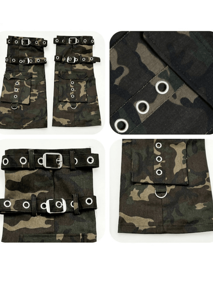 Y2K Camo Strap Leg Warmer