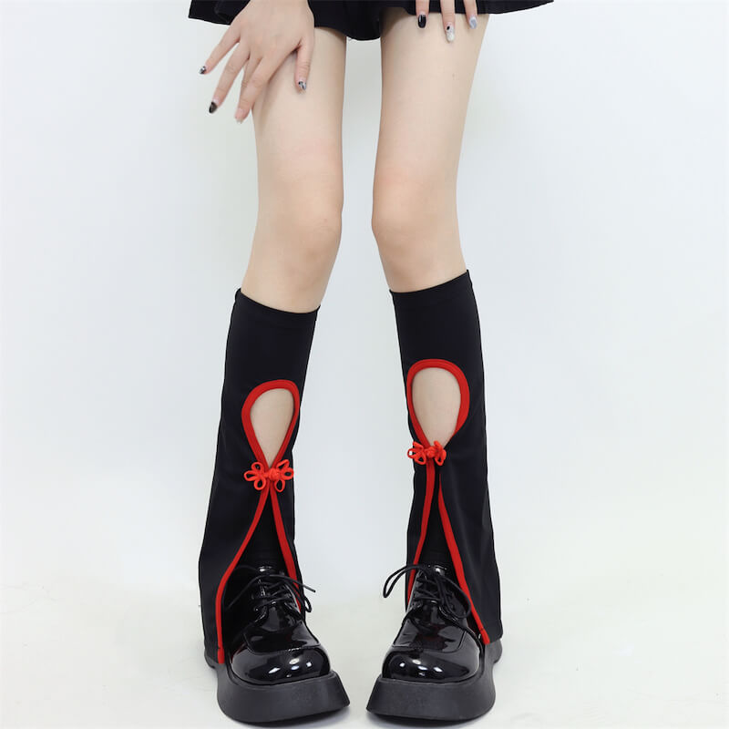 Black with red