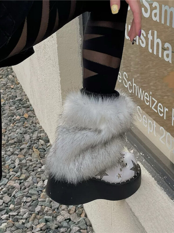 White with Black Points