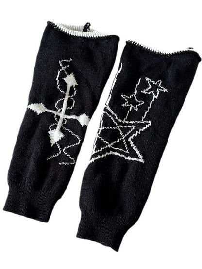 Y2k girl stars leg warmers