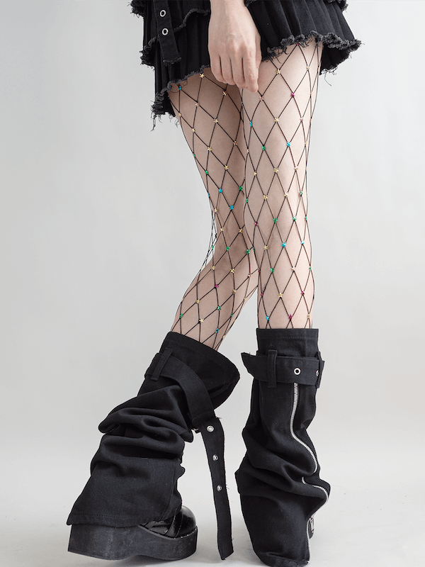 Zipper buckle leg warmers